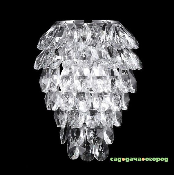 Фото Настенное бра Crystal Lux Charme CHARME AP2+2 LED CHROME/TRANSPARENT