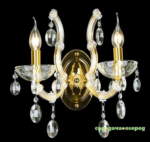 Фото Настенное бра Crystal Lux Hollywood HOLLYWOOD AP2 GOLD