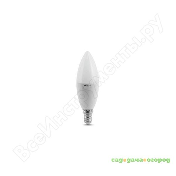 Фото Светодиодная лампа led e14 6.5w 4100к gauss candle 103101207