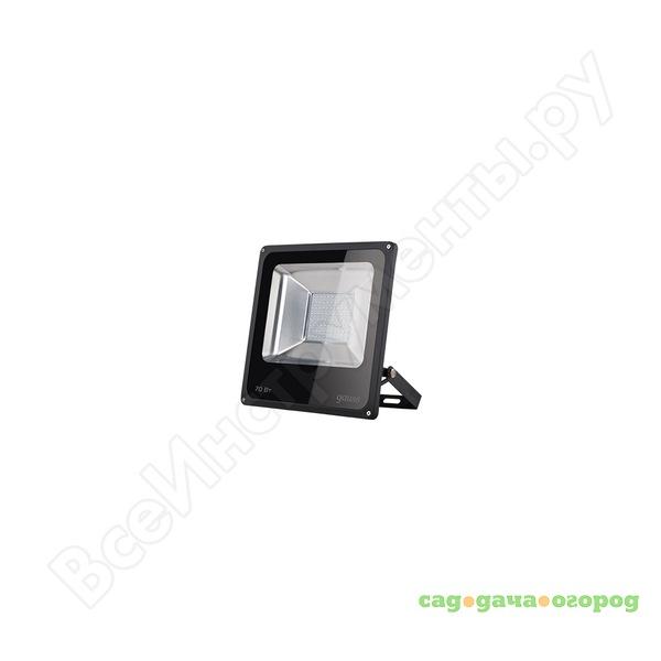 Фото Светодиодный прожектор led 70w ip65 6500к черный gauss 613100370