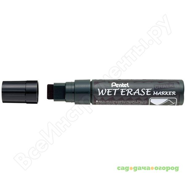 Фото Маркер жидкий мел pentel wet erase marker черный, 10 мм/15 мм smw56-a
