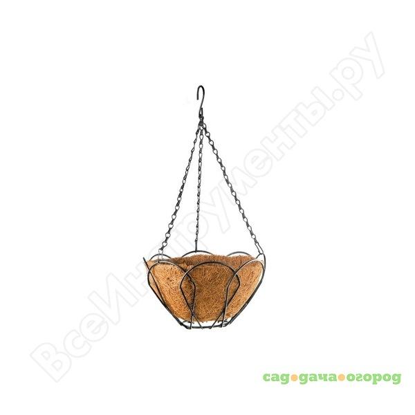 Фото Подвесное кашпо с кокосовой корзиной 25 см palisad 69001