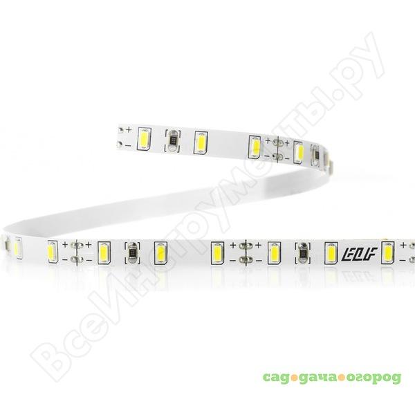 Фото Светодиодная лента elf 480smd диодов 3014, 12 в, 5 м, узкая 5 мм, белая 480smd3014nww