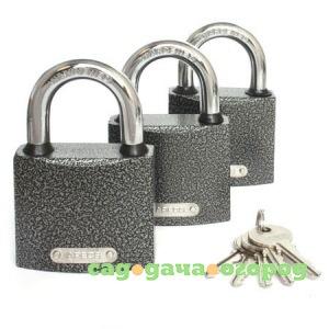 Фото Висячие замки apecs pd-01-63 3locks+5keys 11650