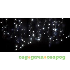 Фото Гирлянда neon-night дюраплей 12м, 3 модуля x 4м, черный каучук, 120 (40x3) led белые 315-135