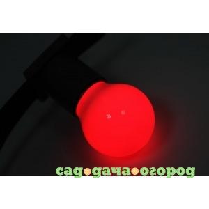 Фото Лампа neon-night шар e27 3 led диаметр 45 красная 405-112