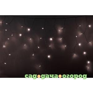 Фото Гирлянда neon-night айсикл бахрома, 4.8х0.6м, прозрачный пвх, 176 led тепло-белые 255-146