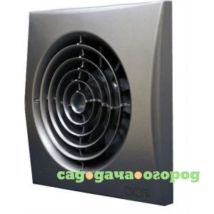 Фото Осевой вытяжной вентилятор с обратным клапаном era aura 4c d 100 dark gray metal 87-986