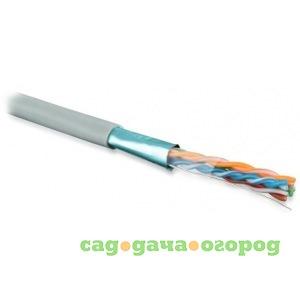 Фото Кабель витая пара 305м hyperline futp4-c5e-s24-in-pvc-gy 42052