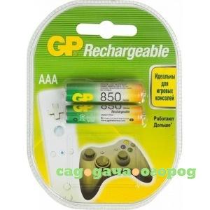 Фото Перезаряжаемые аккумуляторы gp aaa 850 мач 2 шт 85aaahc-2decrc2