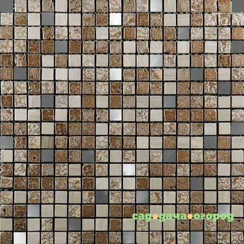 Фото Мозаика из стекла, мрамора и агломерата Natural Inka BDC-1501
