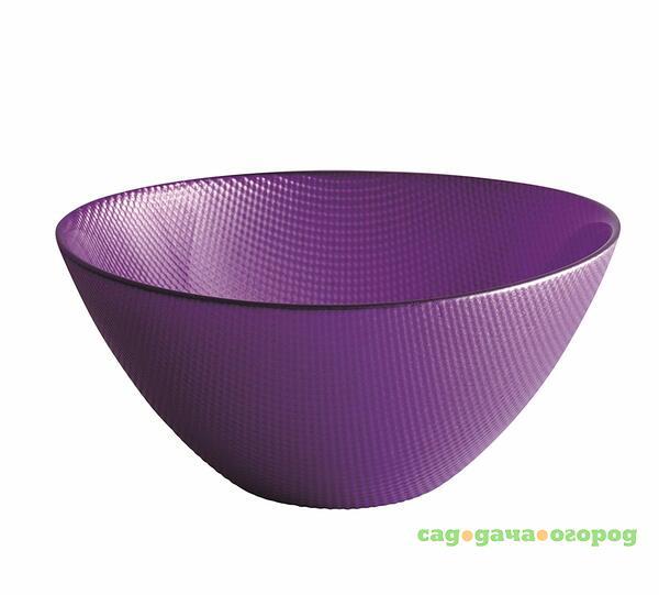 Фото Салатница Excelsa Vetro фиолетовая 15 см
