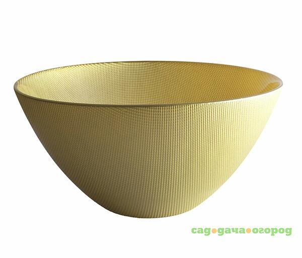 Фото Салатница Excelsa Diamond 15 см желтая