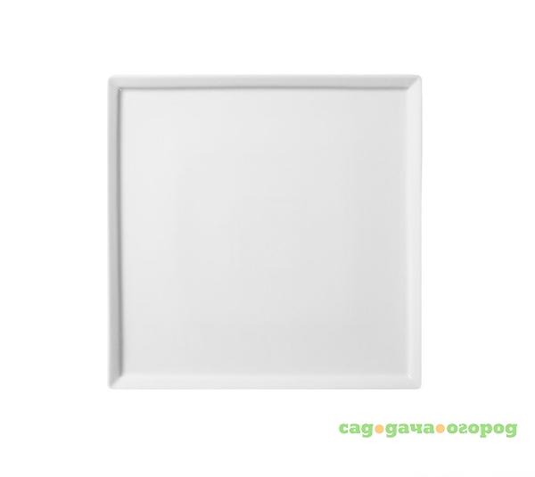 Фото Блюдо квадратное плоское Cameo flat 14х14 см