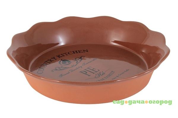 Фото Блюдо круглое 26см умбра Terracotta