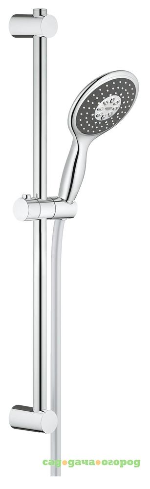 Фото Душевой гарнитур GROHE Vitalio Rain NEW 130, душевая штанга 620 мм, 9,5 л/мин (26109000)