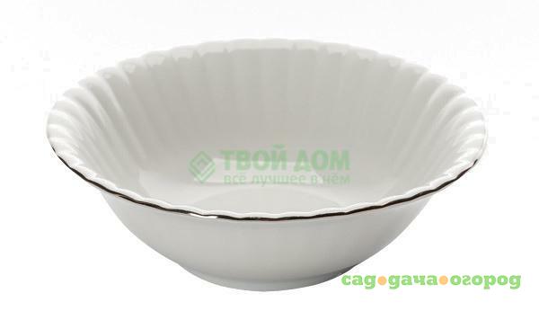 Фото Салатница Porcelaine czech gh 13см платиновая отводка (IW B357 SR13)