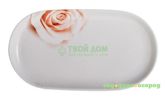 Фото Блюдо Porcelaine Czech Gold Hands Роза QU E680 OVAL29A