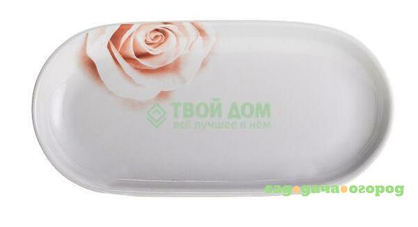 Фото Блюдо Porcelaine Czech Gold Hands Роза QU E680 OVAL24A