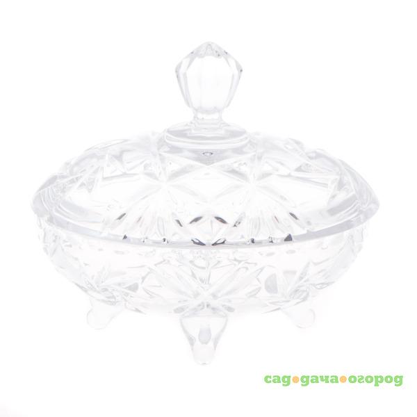 Фото Доза на ножке с крышкой. 19см Crystal bohemia a.s.