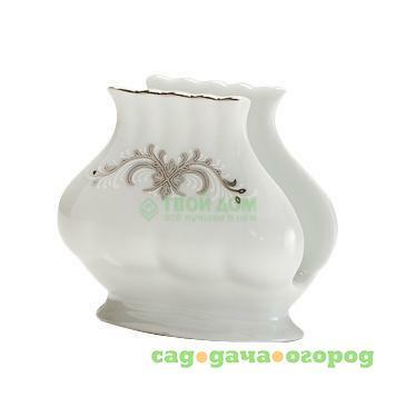Фото Салфетница Porcelaine czech gh Салфетница платиновый вензель (IW 9739 NHOLD)