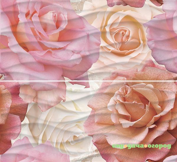 Фото Панно Cersanit Wave Roses 40х44 см WA2F452DT