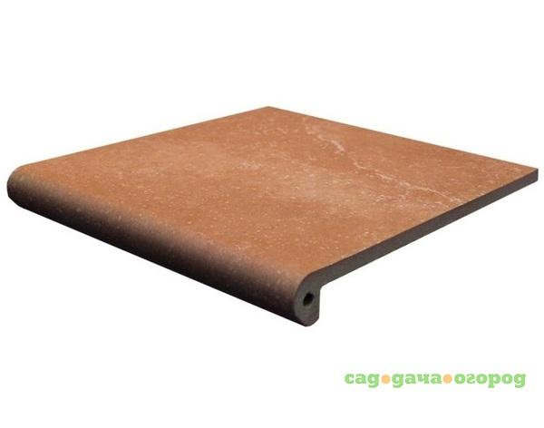 Фото Ступень Exagres Stone Peldano Fiorentino Brown 33x33х4 см