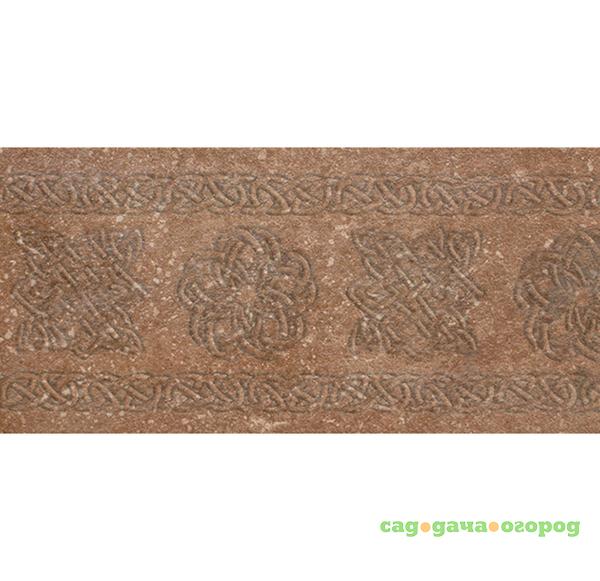 Фото Декор-подступенник Exagres Stone Brown 15x33 см