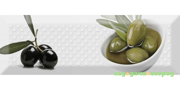 Фото Декор Absolut Keramika Olives Fluor Dec. Olives 02 10x30 см