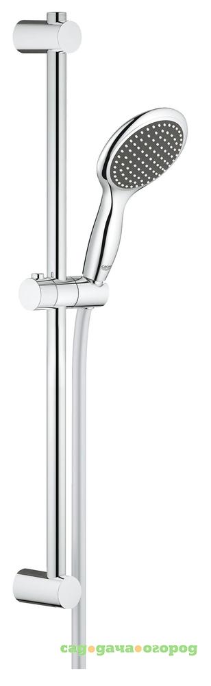 Фото Душевой гарнитур GROHE Vitalio Rain NEW 115, душевая штанга 600 мм, 9,5 л/мин (26109000)