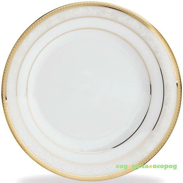 Фото Тарелка обеденная Noritake 27см хэмпшир золотой кант (NOR4335-06)