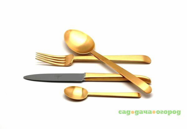 Фото Столовый набор Cutipol ERGO GOLD 9122 24 предмета матовый