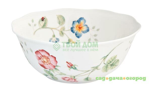 Фото Салатница Lenox круглый 17 см бабочки на лугу (LEN788576)