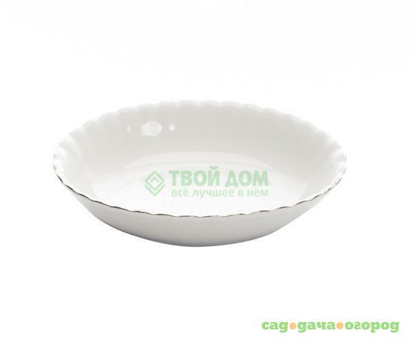 Фото Салатница Porcelaine czech gh 16см платиновая отводка (IW B357 SR16)