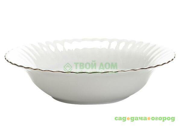 Фото Салатница Porcelaine czech gh 16см золотая отводка (IW B164 SR16)