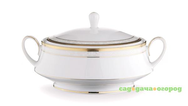 Фото Блюдо для горячего Noritake Хэмпшир золотой кант 1.8 л