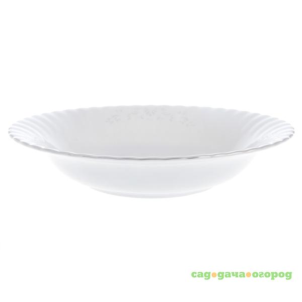 Фото Тарелка глубокая 22.5см жемчужный узор Porcelaine czech gh