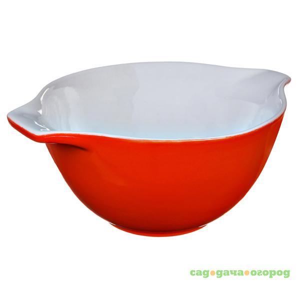 Фото Салатник круглый 0.5л красный керамика PYREX CD14BJ5/CE46