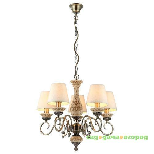 Фото Подвесная люстра Arte Lamp Ivory A9070LM-5AB