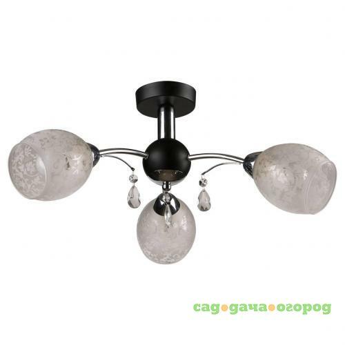 Фото Потолочная люстра IDLamp Agnes 843/3PF-Blackchrome