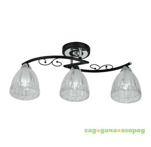 Фото Потолочная люстра IDLamp Nield 232/3PF-Blackchrome