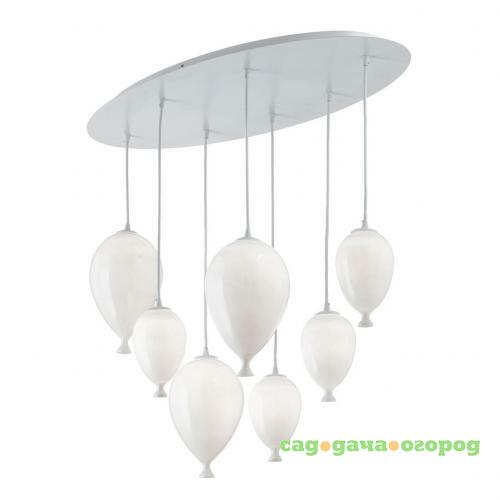 Фото Подвесная люстра Ideal Lux Clown SP7 Bianco