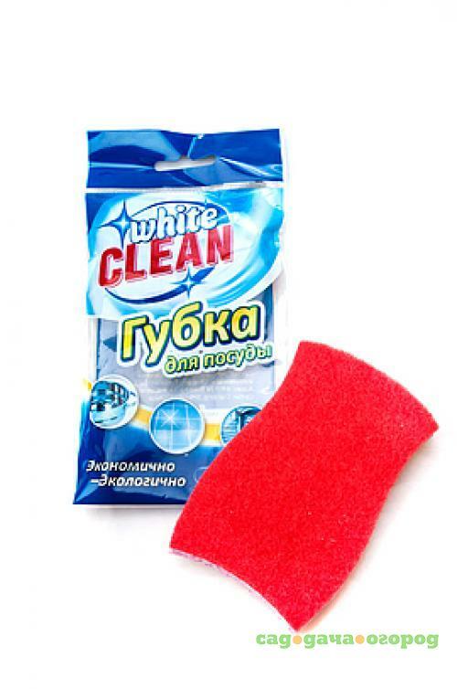 Фото Губка для посуды White CLEAN, 11*7*2 см