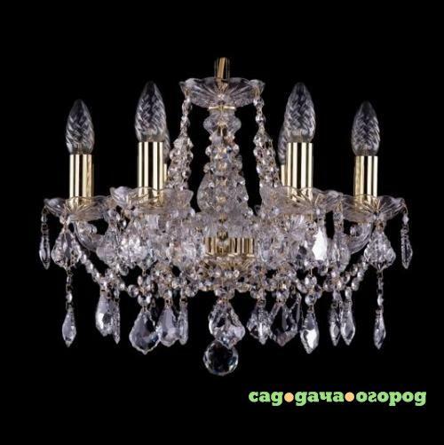 Фото Хрустальная люстра Bohemia Light Crystal, 1413 Gold, 42*34 см