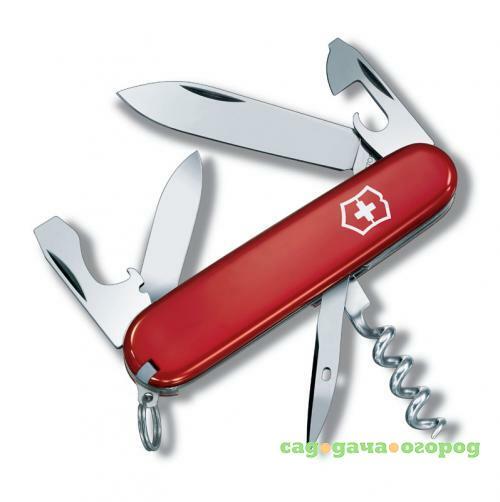 Фото Перочинный нож VICTORINOX, Tourist, 8,4 см, 12 функций, красный