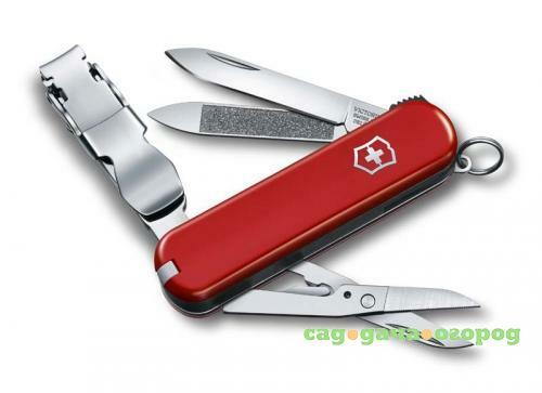 Фото Нож-брелок VICTORINOX, NailClip, 5,8 см, 8 функций, красный