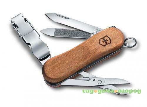 Фото Нож-брелок VICTORINOX, NailClip, Wood, 5,8 см, 6 функций