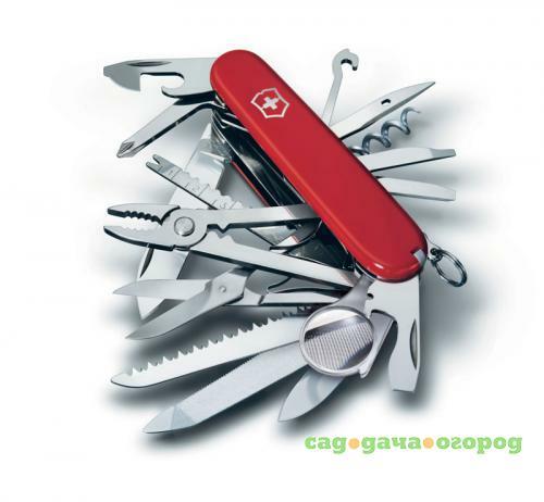 Фото Перочинный нож VICTORINOX, Swiss Champ, 9,1 см, 33 функций, красный