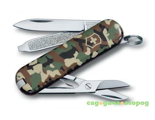 Фото Нож-брелок VICTORINOX, Classic, SD Camouflage, 5,8 см, 7 функций