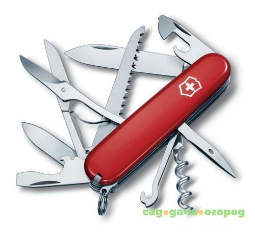 Фото Перочинный нож VICTORINOX, Huntsman, 9 см, 15 функций, красный